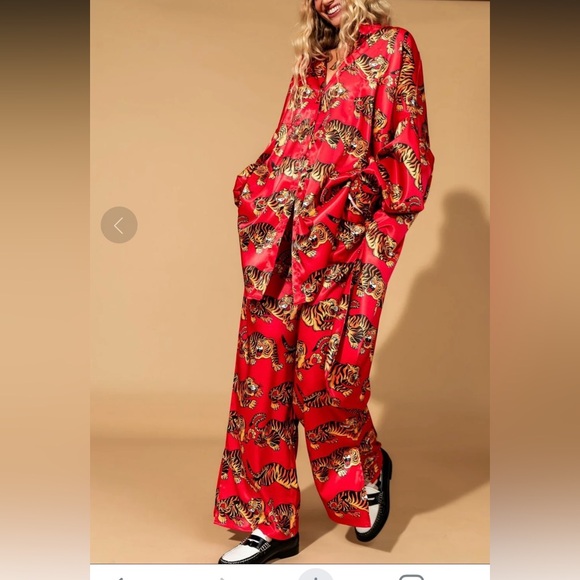 Dressed in LALA Other - Dressed in lala satin suit-XL